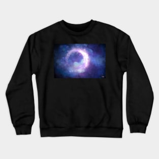 Moonglow Abstract Painting Crewneck Sweatshirt